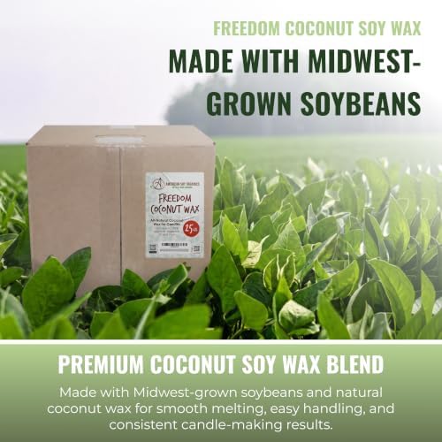 American Soy Organics Freedom Coconut Soy Wax Beads, Candle Wax, 25 lbs - Image 5