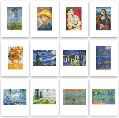 PeakLuv Small Diamond Art Kits Classic Masterpiece Diamond Painting Kits by PeakLuv