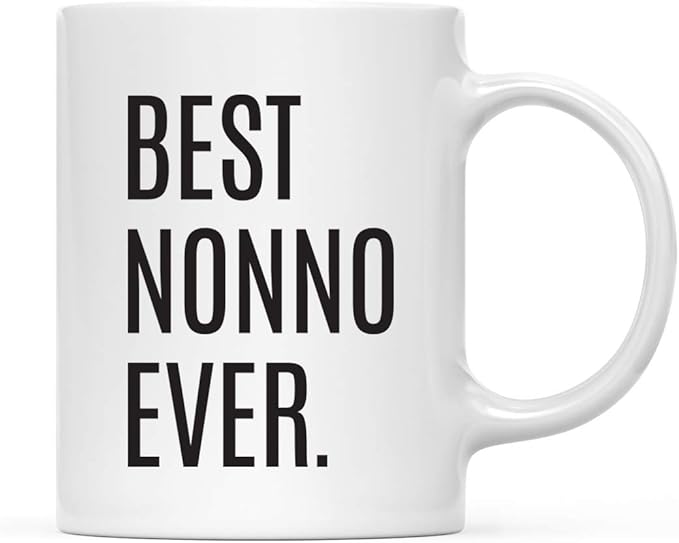 Andaz Press 11oz. Coffee Mug Birthday Gift, Best Nonno Ever, 1-Pack Nonno Mug Nonno Gifts For Men Nonno Espresso Cup Nonno Coffee Cup