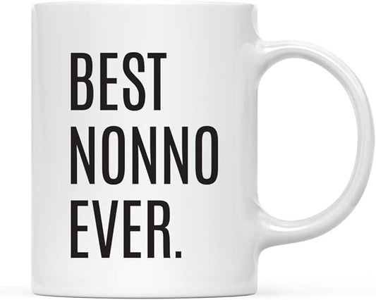 Andaz Press 11oz. Coffee Mug Birthday Gift, Best Nonno Ever, 1-Pack Nonno Mug Nonno Gifts For Men Nonno Espresso Cup Nonno Coffee Cup