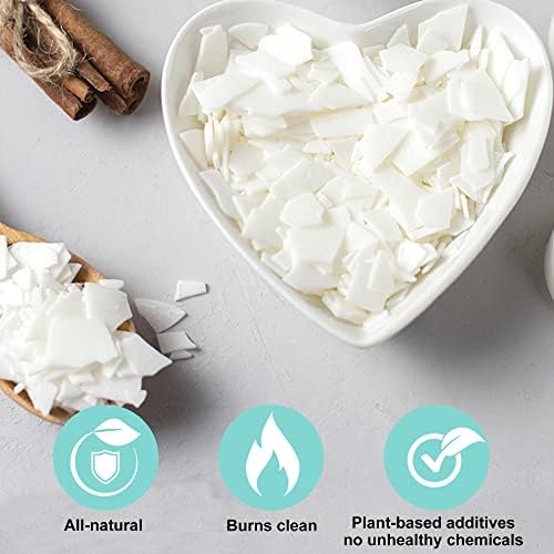 Soy Wax Candle Making Kit Supplies, Natural Candle Wax For Candle Making, DIY Art&Crafts Kit for Adults,Beginner, Including 5lbs Soy Wax Flakes, 100 Candle Wick, 10 Centering Devices, Melting Pot - Image 5