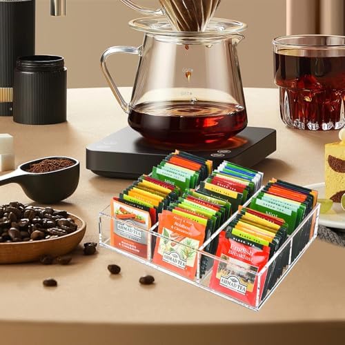 Tasybox Acrylic Tea Bag Organizer, Clear Tea Bag Holder, Drawer Organizer - Image 6