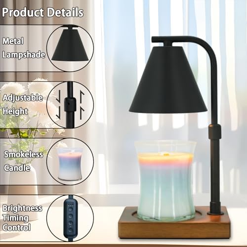 SOKCVSEA Candle Warmer Lamp with Timer - Birthday Gifts for Women - Image 3
