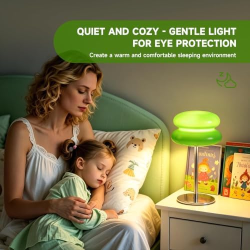 taotanra- Bread Table lamp Cream-Style Creative Bread lamp - Children's Room Night Light Birthday Gift Cute dimmable Sleep Atmosphere Light Home Decoration Item -Orange (Green) - Image 2