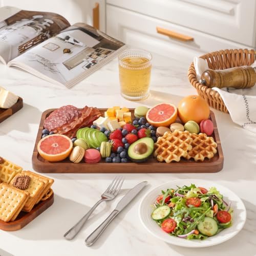 Large Wooden Tray and Platter, Large Charcuterie Boards, 16"x10" - Image 6