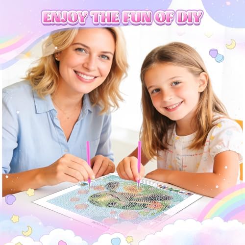 GHHKUD Turtle Diamond Art Painting Kits for Adults with Frame, Diamond Art Animals Crafts for Ages 4-6-8-12, Easy to DIY Gem Painting Gifts Home Wall Decor 15x15cm (Beautiful Packages) - Image 3