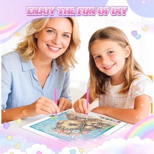 GHHKUD Cute Turtle Diamond Art Painting Kits for Adults with Frame, Diamond Art Animals Crafts for Ages 4-6-8-12, Easy to DIY Gem Painting Gifts Home Wall Deco 15x15cm (Beautiful Packages) - Image 3