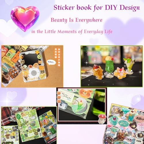 Japanese Manga Style Sticker Book: Heisei Retro Kawaii Stickers for Scrapbooking, Journaling - Cute Japan Stationery & Scrapbook Stickers for Adults, Notebooks (A-Romantic Memories) - Image 4