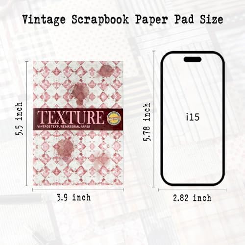 180 Sheets Vintage Stripe Pattern Scrapbook Paper, 3.9x5.5 Inch, 6 Assorted Set Background Decorative Paper Ephemera for Junk Journaling Supplies, Scrapbooking, Collage - Image 6