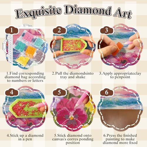BYGFHLYW 5D Cat Diamond Painting Kit for Adults, Animal Diamond Art Kits - Image 7