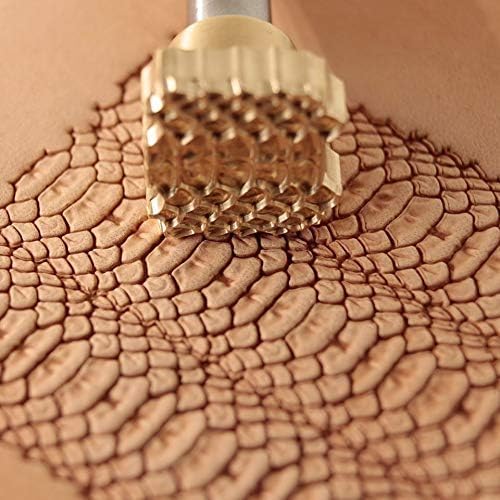 DandS ltd Snake Leather Stamp Tool, Professional Steel Craft Tool for Leatherworking, Embossing, Carving & Stamping Leather Projects, Belts Wallets & DIY Projects Compatible with Mallet #395