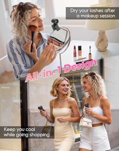 Clip-On Portable Fan for Strollers, 13500RPM Mini Handheld Turbo Travel Fan - Image 4