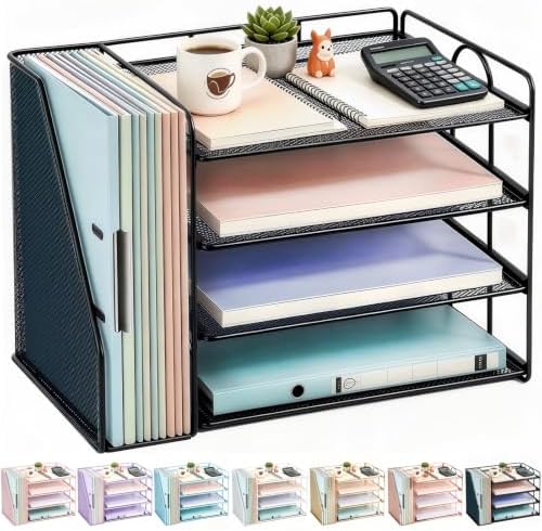 gianotter 4-Tier Paper Organizer With Magazine Holder by gianotter