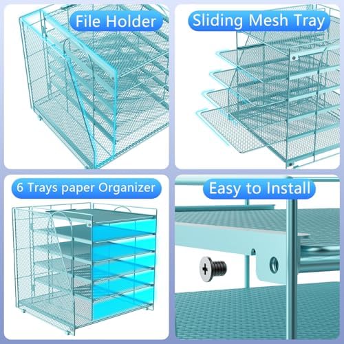gianotter 6-Tier Paper Organizer With Magazine Holder - Image 3