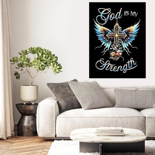 Diamond Art Kits for Adults,Christian Cross Diamond Painting Kits for Adult - Image 5