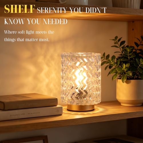 ULAROOM Battery Operated Table Lamp,Cordless Accent Mini Lamp,1 Pack Clear - Image 3