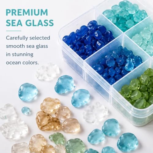 Sea Glass Ocean DIY Kit | Seaglass Mosaic Art Craft Kits for Adults - Image 2