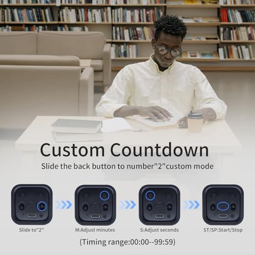 LUCKY TIME Rotating Productivity Timer 5/10/30/60min, Flip Timer, ADHD Tool - Image 3