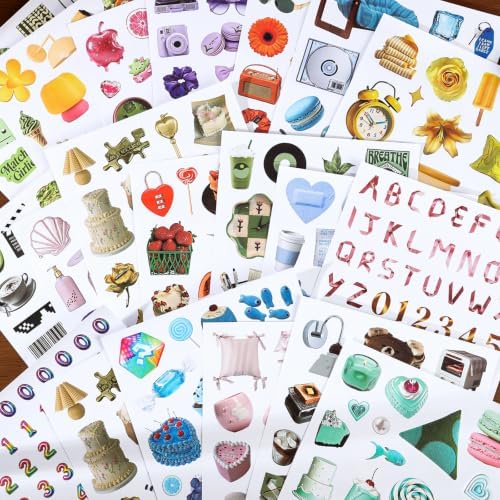 Stickers Book for Scrapbook Supplies,1400+ Aesthetic Stickers for Adults - Image 4