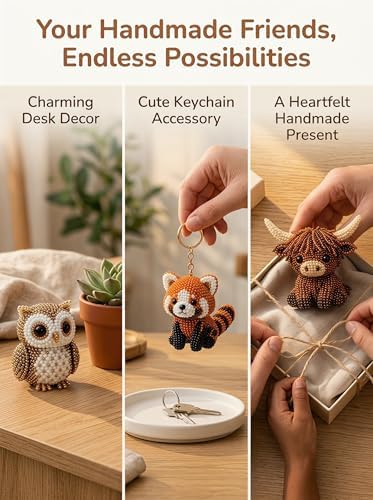 MSYSN 3D Beads Animal DIY Kit, Handmade Bead Craft Kit, with Step-by-Step Tutorials and Accessories, Creative Stress Relief Gift for Adults, Teens and Beginners (A4) - Image 5