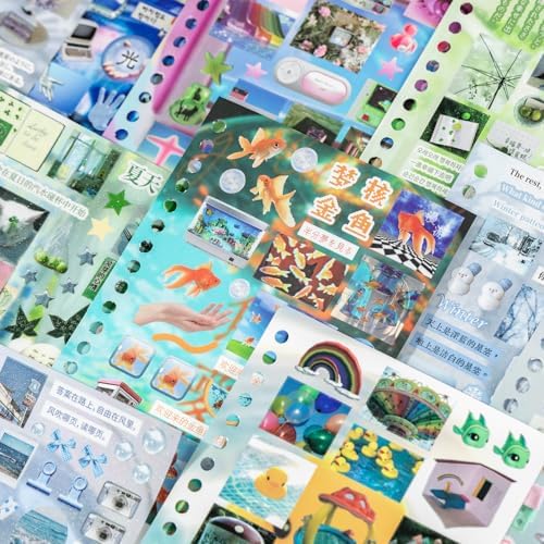 Japanese Sticker Book for Journaling,Dreamcore Stickers for Scrapbooking - Image 4