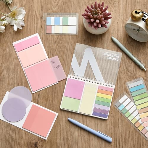 Jutom 41 Pcs Aesthetic Book Annotation Kit with Pencil Bag Bible Journaling Kit Notebook Sticky Note Tab Highlighter Black Ink Pen Page Marker School Office Supplies Christmas Bible Lover Gift(Green) - Image 3
