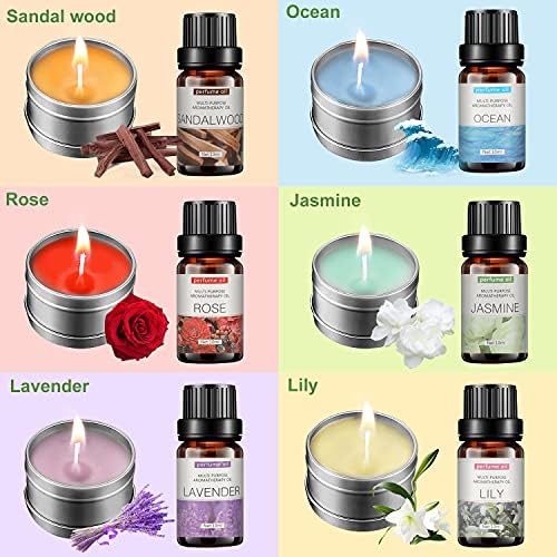 Haccah Complete Candle Making Kit,Candle Making Supplies,DIY Arts and Crafts Kits for Adults,Beginners,Including Wax, Wicks, 6 Kinds of Scents,Dyes,Melting Pot,Candle tins - Image 5