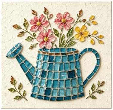 LWLQCZJ Sea Glass Art Kit - DIY Fun Craft Kit for Adults, Beginner Friendly (Flower CAN) by Unknown