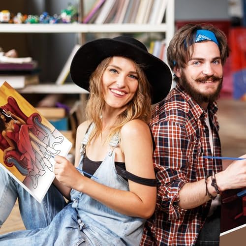 Zhanmai 20 Set Pre Drawn Canvas Painting Kit, Sweet Couples - Image 5