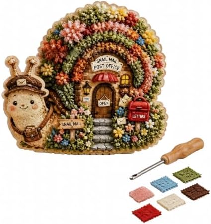 Whimsical Village 3D Fabric Poke Art Kit,Adult Creative Fabric Craft Set E by Unknown