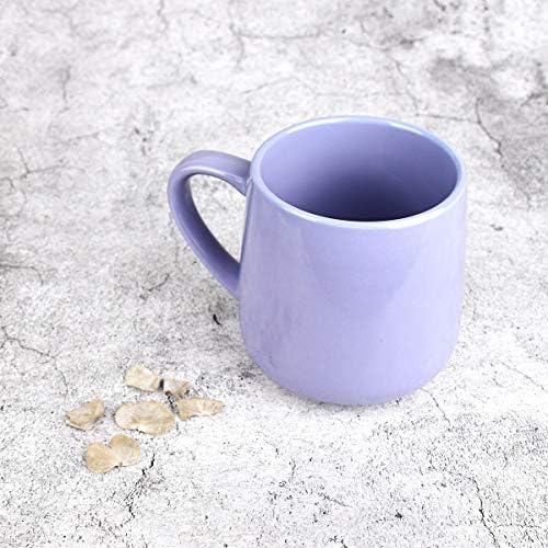 Bosmarlin Large Glossy Ceramic Coffee Mug, Tea Cup for Office and Home, 18 oz, Suitable for Dishwasher and Microwave, 1 Pack (Purple) - Image 2