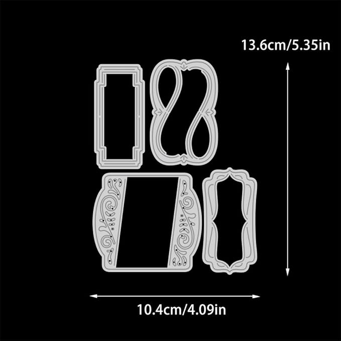 Letter Cards Stamps and Cutting Dies for Card Making DIY Transparent Silicone Clear Stamp and Metal Die Cuts Sets for Scrapbooking Paper Greeting Cards Decor Seals Craft Supplies