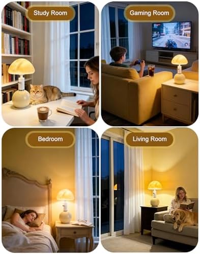 Lightdot Mid Century Modern Stepless Dimmable Table Lamp Ceramic - Image 5