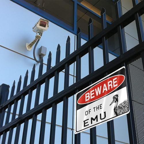 Metal Sign - Beware of The Emu - Funny Aluminum Sign - Warning Decor for Yard, Garden, Garage, Fence - 8x12 Inches - Image 4
