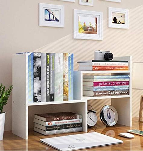Sorfity Expandable Wood Desktop Bookshelf Desktop Organizer Office Storage Rack Wood Display Shelf - Free Style Display True Natural Stand Shelf Rack Assemble - Image 2