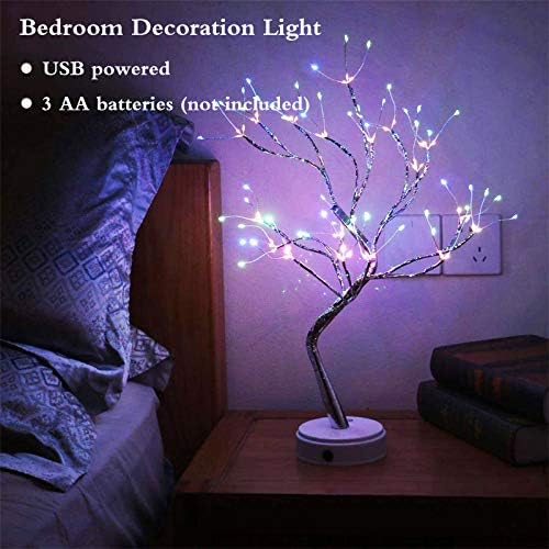 20" 108 LED Tabletop Bonsai Tree Light, Sparkly Fairy Spirit Tree Lights - Image 5