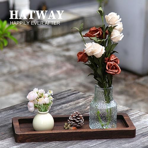 Hatway Long Wood Tray for Home Decor and Coffee Table Tray - Image 3