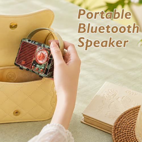 Dosmix Retro Bluetooth Speaker,Vintage Decor,Mini Gift for Men Women Girls - Image 5