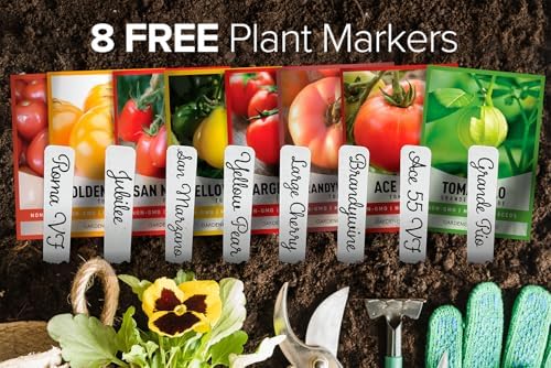 Tomato Growing Kit – Grow 8 Varieties of Delicious Tomatoes – Non-GMO Heirloom Seeds, Complete Indoor & Outdoor Tomato Seed Kit, Our Tomato kit is Perfect for Home Gardens & Fresh Cooking - Image 6