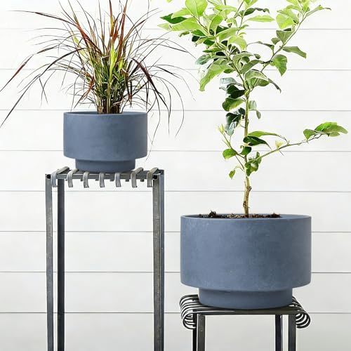 Succulent Pots, 8"+6" Plant Pots, Ceramic Planters for Indoor Plants - Image 5