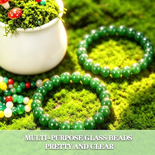 LGYAYARUN Green Glass Beaded Plant Kit, 2880Pcs Forever Hanging Green Beads - Image 5