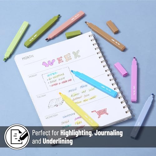 Mr. Pen- Aesthetic Highlighters No Bleed, 8 Pack, Assorted Colors | Chisel Tip, Cute Highlighters Assorted Colors for Journaling, Highlighting, Underlining, Fast Dry, Back to School Supplies - Image 5