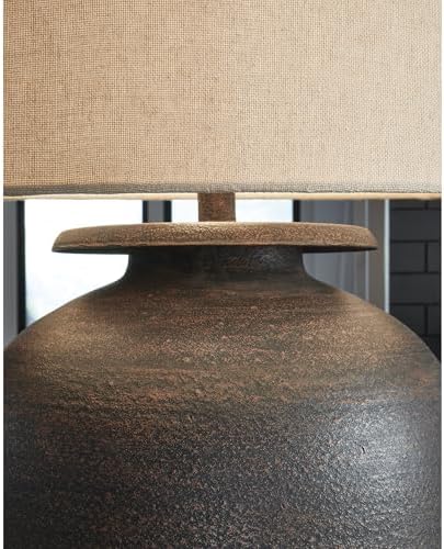 Signature Design by Ashley Carlenbury Retro Metal Table Lamp, Antique Brown - Image 5