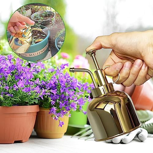 Stainless Steel Plant Sprayer, Small Watering Can Modern Gardening Tool for Indoor Potted Plants Watering and Spraying - Image 5