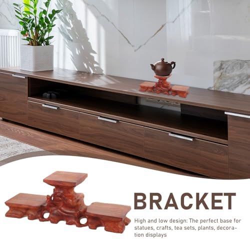 Rosewood Display Stand Base for Vase Statue Tea Set - Image 2