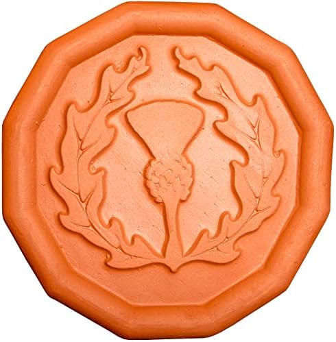 JBK Pottery Ceramic Clay Diffuser – Passive Aromatherapy Oil Diffuser for Essential Oils, Great Home Decor, Car & Office Desk, Patio Scent Warmer, Travel Size Gift, Small Mini Terracotta (Thistle) by JBKPottery