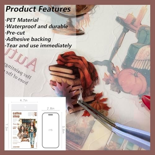 People Scrapbook Stickers for Journaling Supplies,Girls Stickers for DIY - Image 5