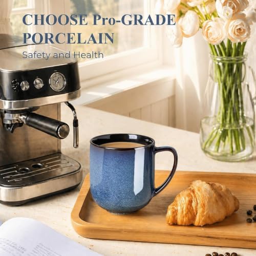 LERATIO Ceramic Coffee Mugs Set of 6,12oz Handmade Coffee Mugs Set - Image 3