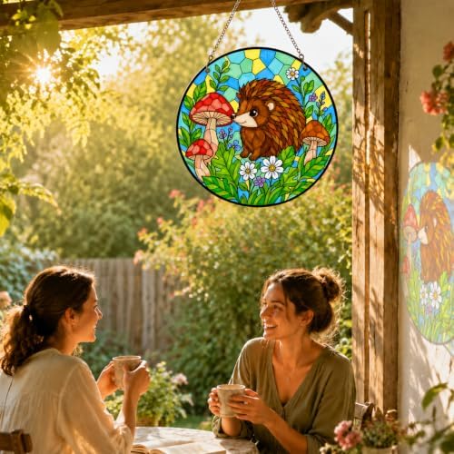 Jiamiyou 51pcs Animal Suncatcher Craft Kit DIY Stained Glass Art for Adults - Image 6