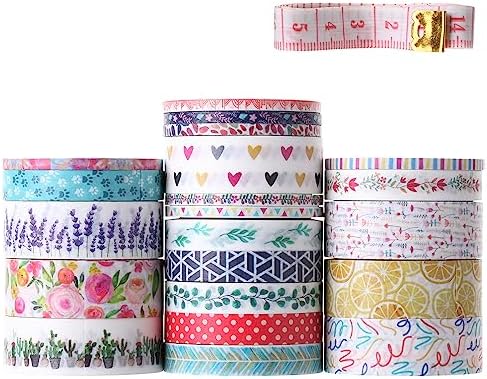 Mr. Pen- Washi Tape Set, 21 Rolls, Assorted Sizes, Floral - Image 6